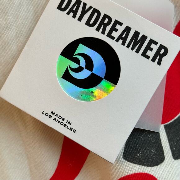 Daydreamer Rolling Stones Tee Crew Neck T Shirt Set List Tour Soft XS Cream - Picture 8 of 14